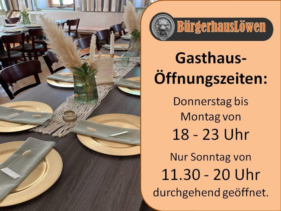 Buergerhausloewen Hotel Philippsburg Eksteriør billede